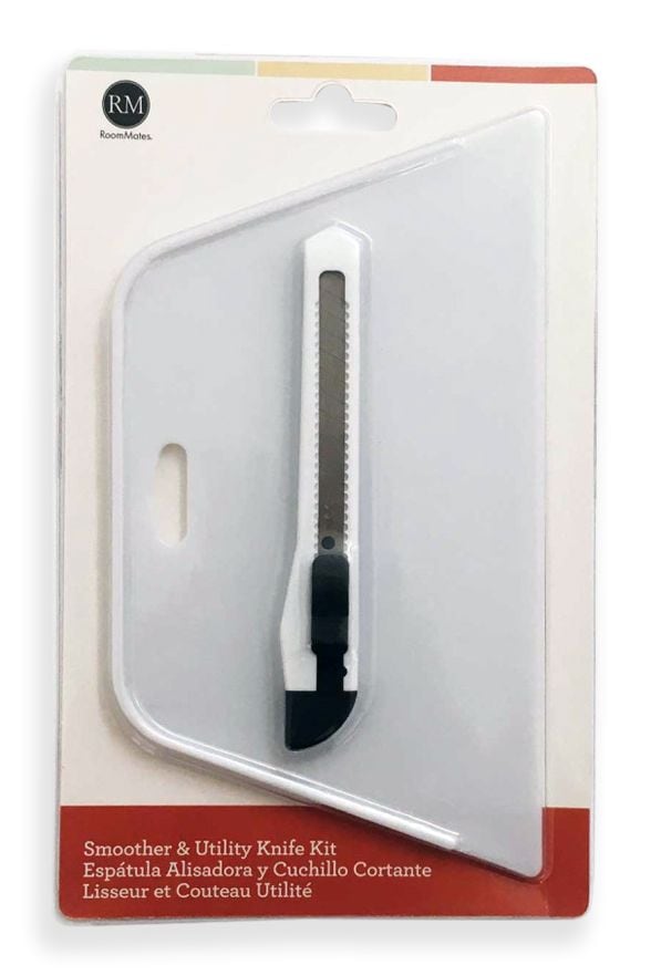 Wallpaper Smoother and Knife Kit, White O5265