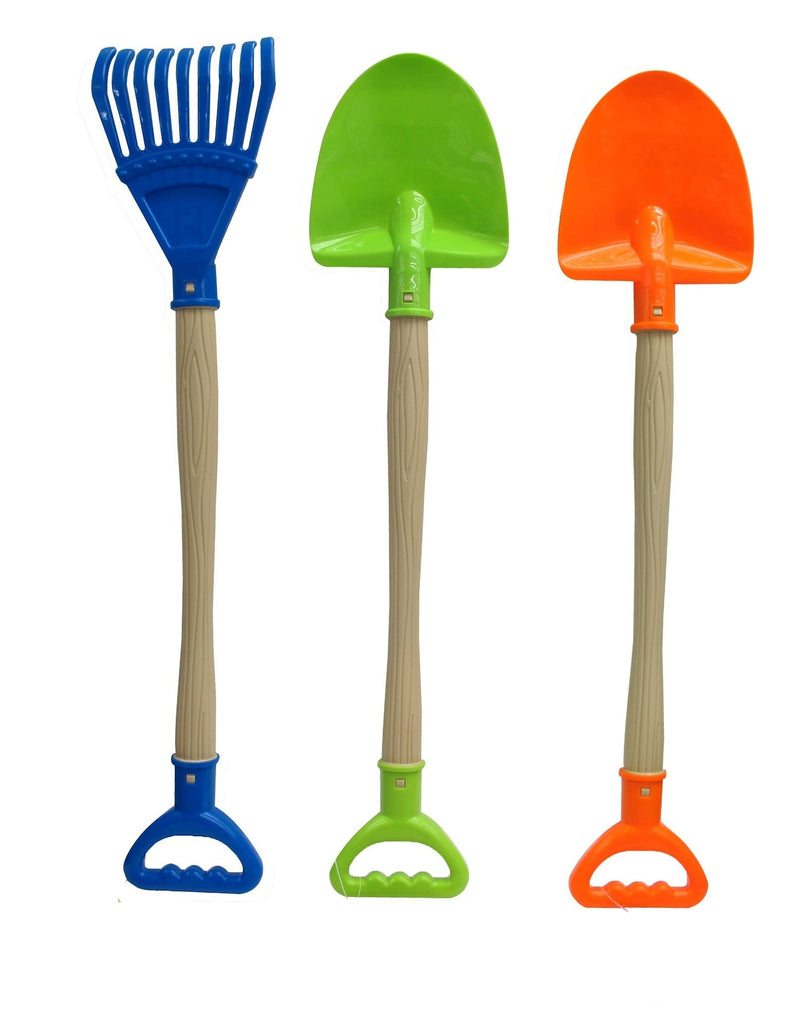 Sand Plastic Garden Shovel, Blue/Green/Orange, Assorted, Ages 2+, for Summer/Beach Activities V6284