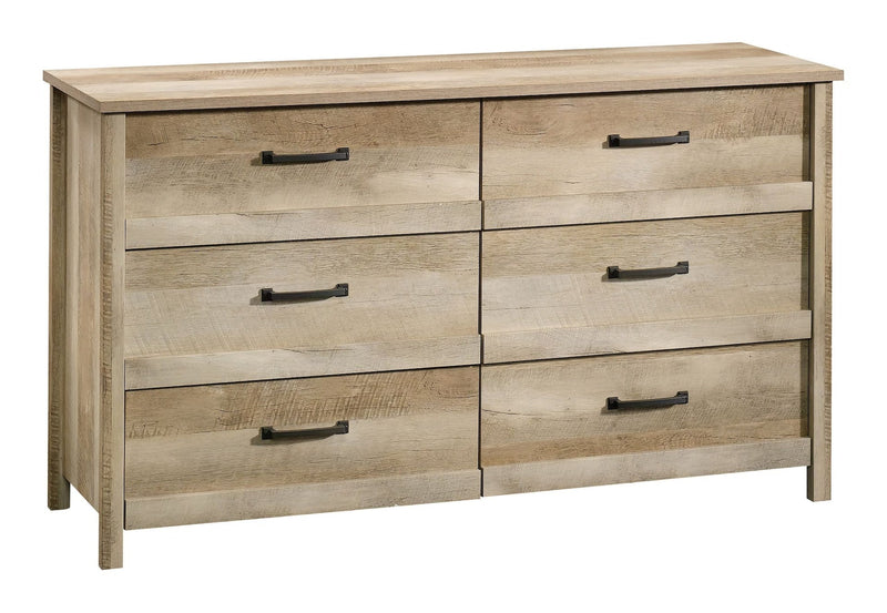 Cannery Bridge 6-Drawer Double Dresser/Chest Bedroom Storage, Lintel Oak Finish X3248