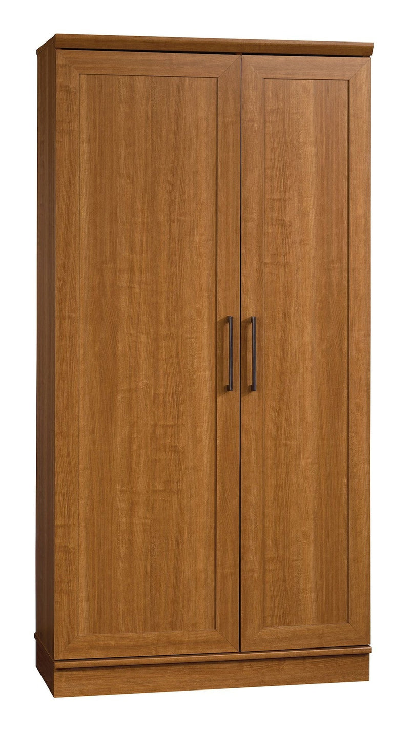 Homeplus 2-Door Storage Cabinet/Pantry with Adjustable Shelves, Sienna Oak Finish R6527