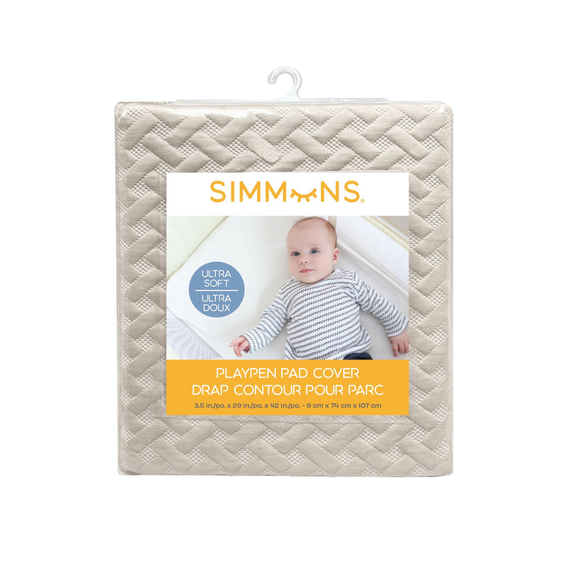 Playpen Ultra Soft Pad Cover, Sand, 42-in M3293