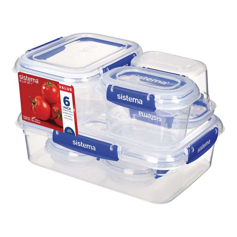 Airtight Rectangular Food Storage Container Starter Set with Leakproof Seal, 12-pc F3699