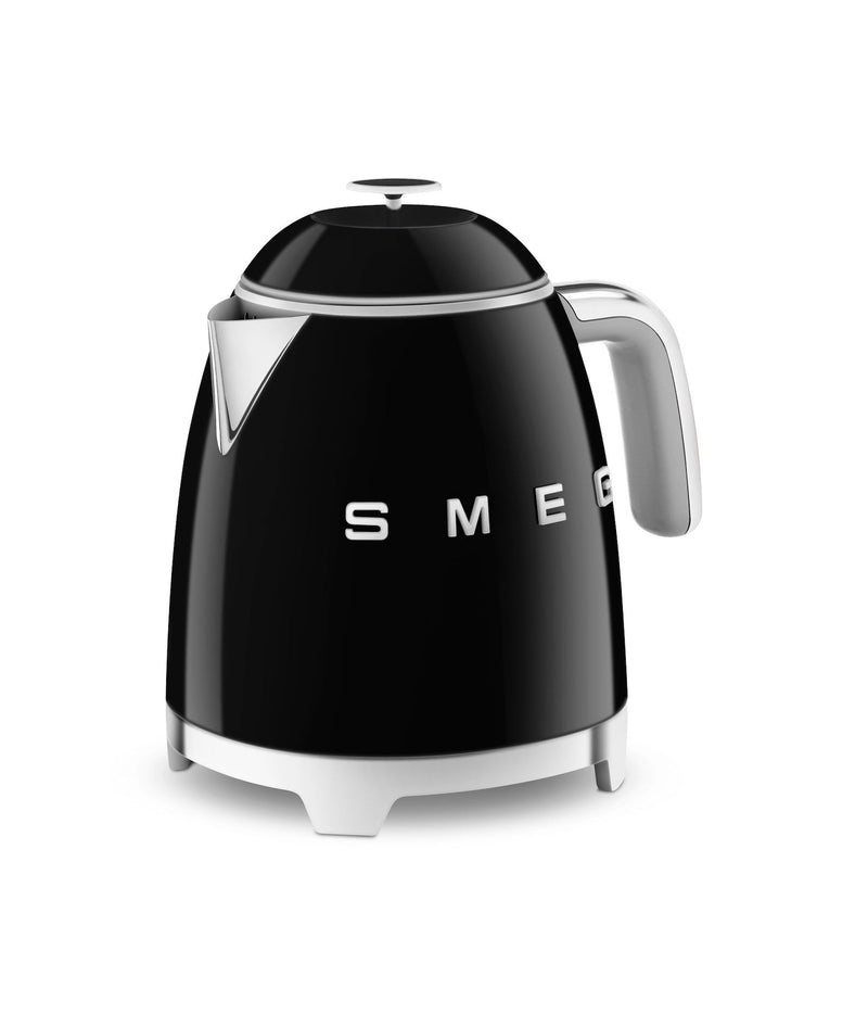 50's 1400W Retro Style Electric Mini Countertop Kettle with Cordless Base, Black, 0.8-L Q1800