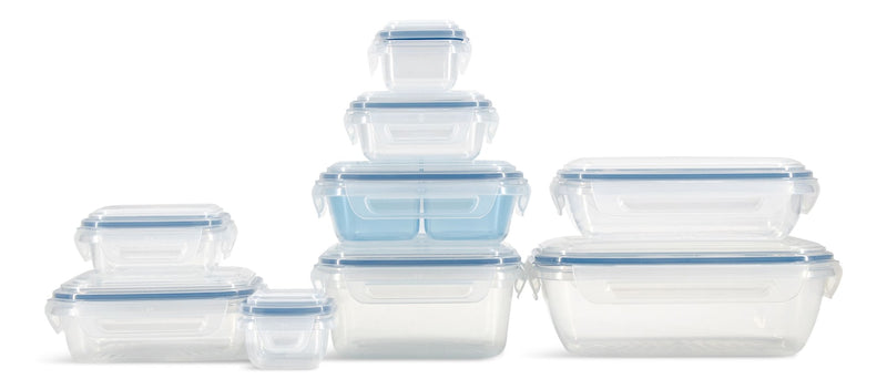 Food Storage Container Set with Airtight & Leakproof Seal, Nestable, 9 Count F1835