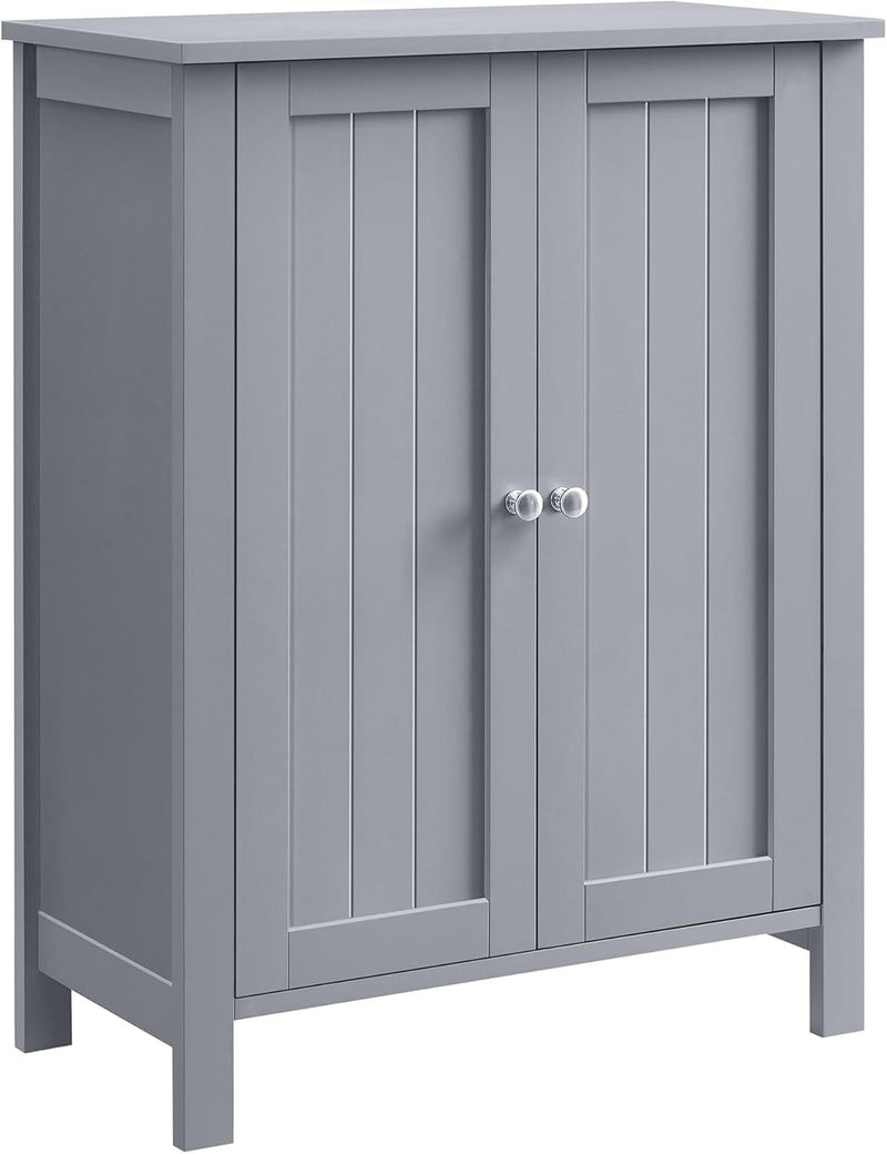 Home 2-Door Dove Grey Storage Cabinet with 2 Adjustable Shelves I4617