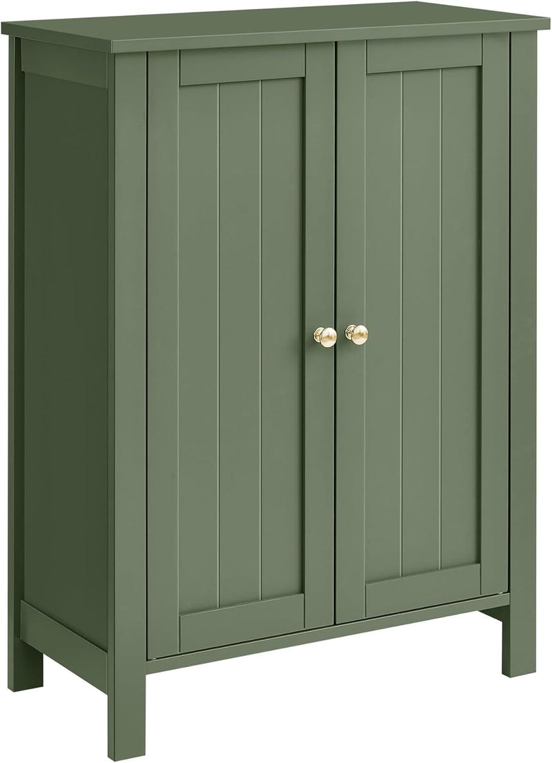 Home 2-Door Forest Green Storage Cabinet with 2 Adjustable Shelves A6025