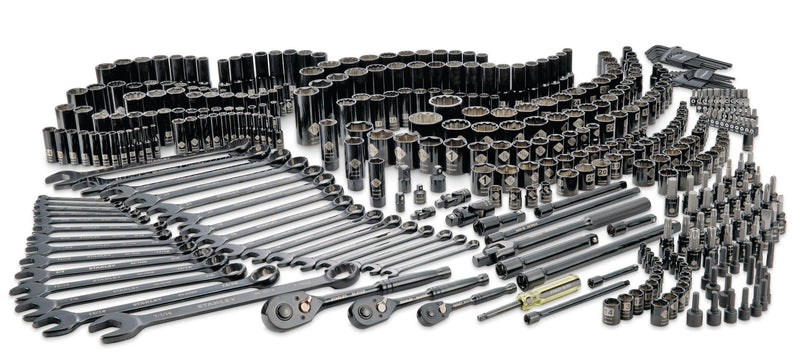 Professional Grade Black Chrome Socket Set, SAE/Metric, 427-pc P5246