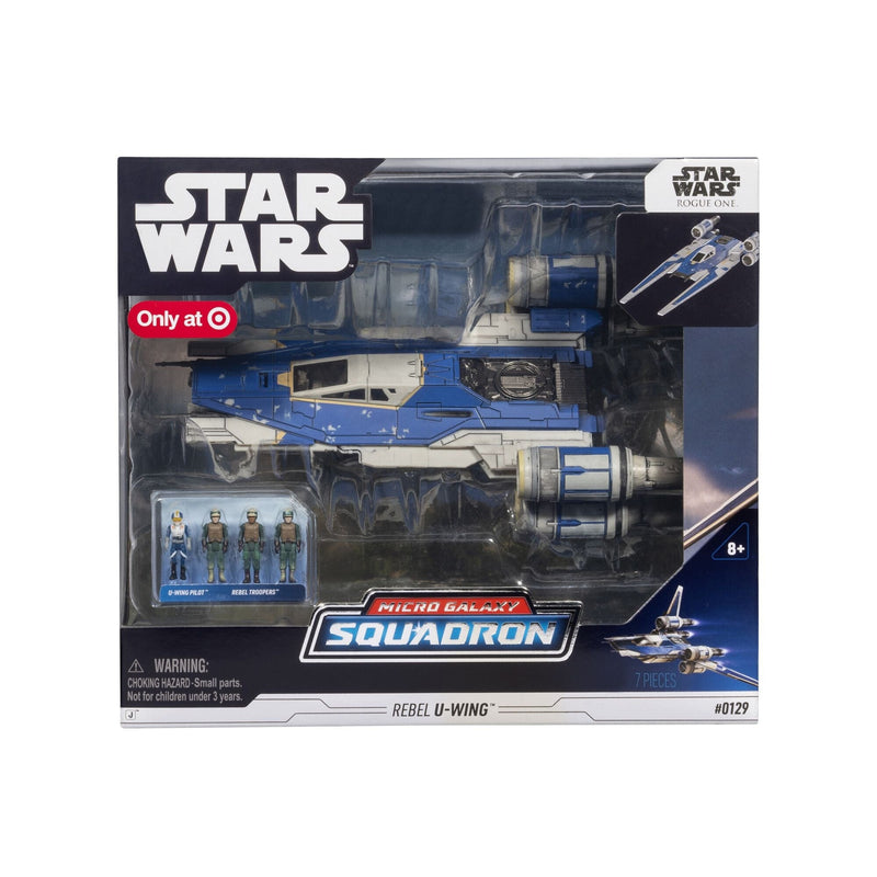 Micro Galaxy Squadron U-wing Starfighter, 2-in Vehicle with Foldout Wings, Troop Bay, Sniper Gun, and Four 1-in Micro Figure... C4565