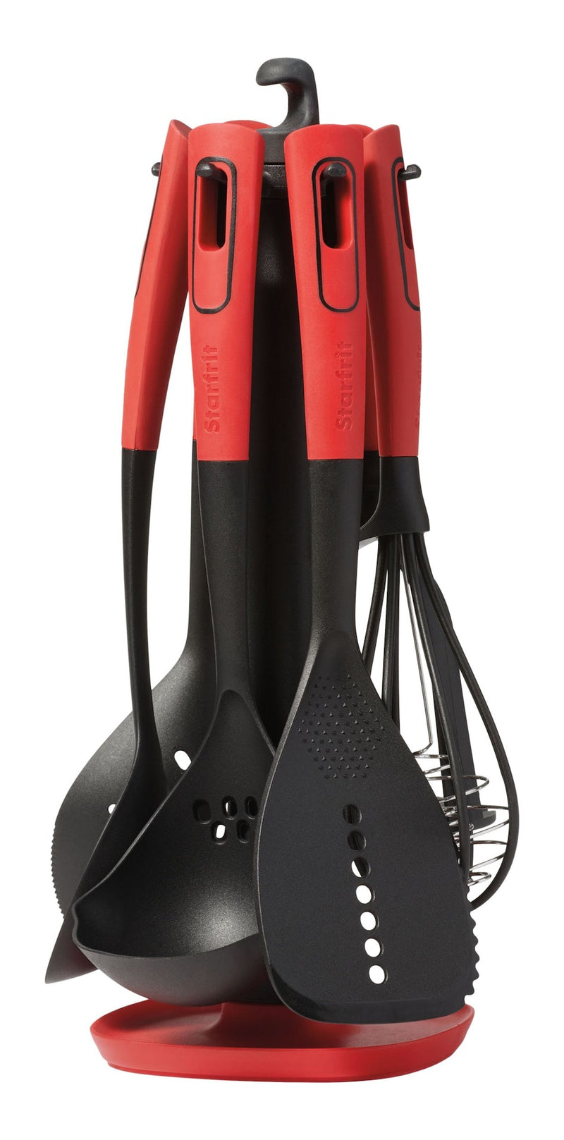 Mixed Kitchen Utensil Set with Nylon Heads and Swivel Holder, 6-pc W1149