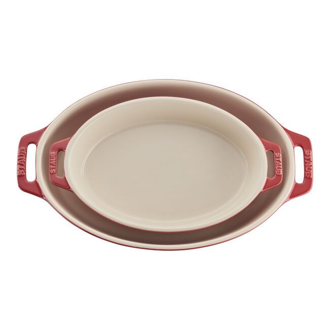 Oval 2 piece Baking Set Cherry N3623