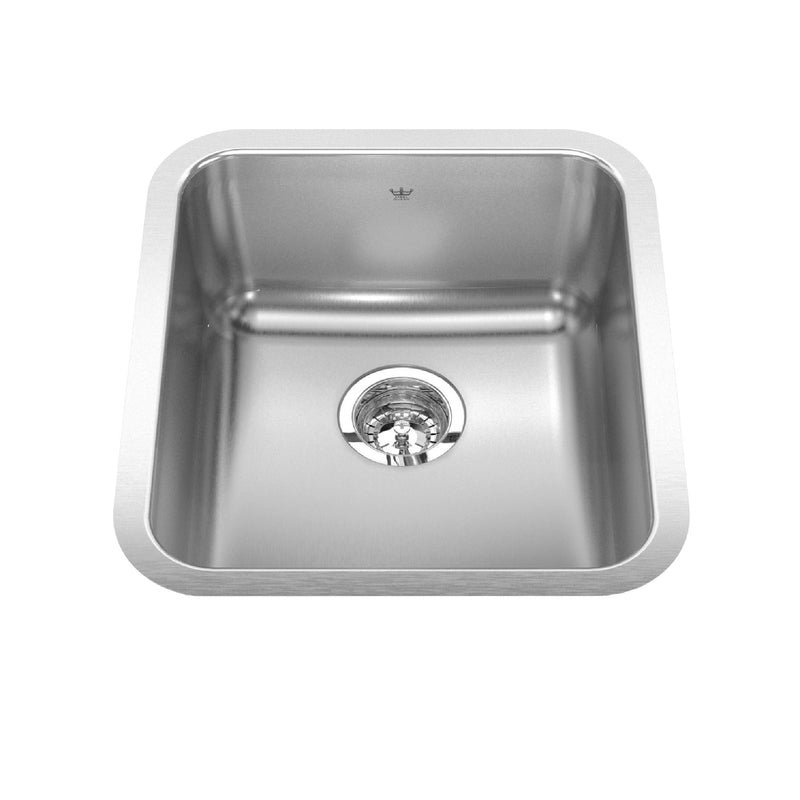 Single Stainless Steel Sink, 16.75x18.75-in O3721