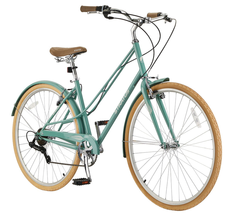 Trillium Adult Bike, 700C, 7-Speed Cruiser Bike, Green O4246