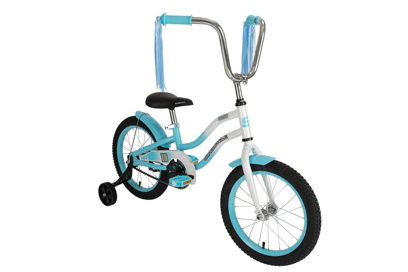 Misfit Kids' Bike with Training Wheels, 16-in, Blue S4414