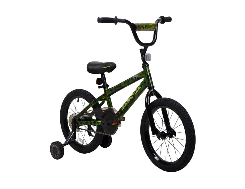 Youth Bike with Hi-Ten Steel Frame, 16-in, Camo E7325