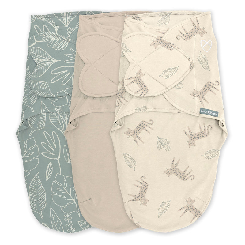 Original Swaddle Adjustable Baby Wrap with Quick Change, Born Free, Size S/M, Ages 0-3m, 3-pk Q0007