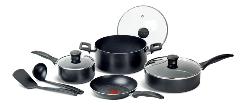 Viva Non-Stick Cookware Set, Black, 9-pc J0352