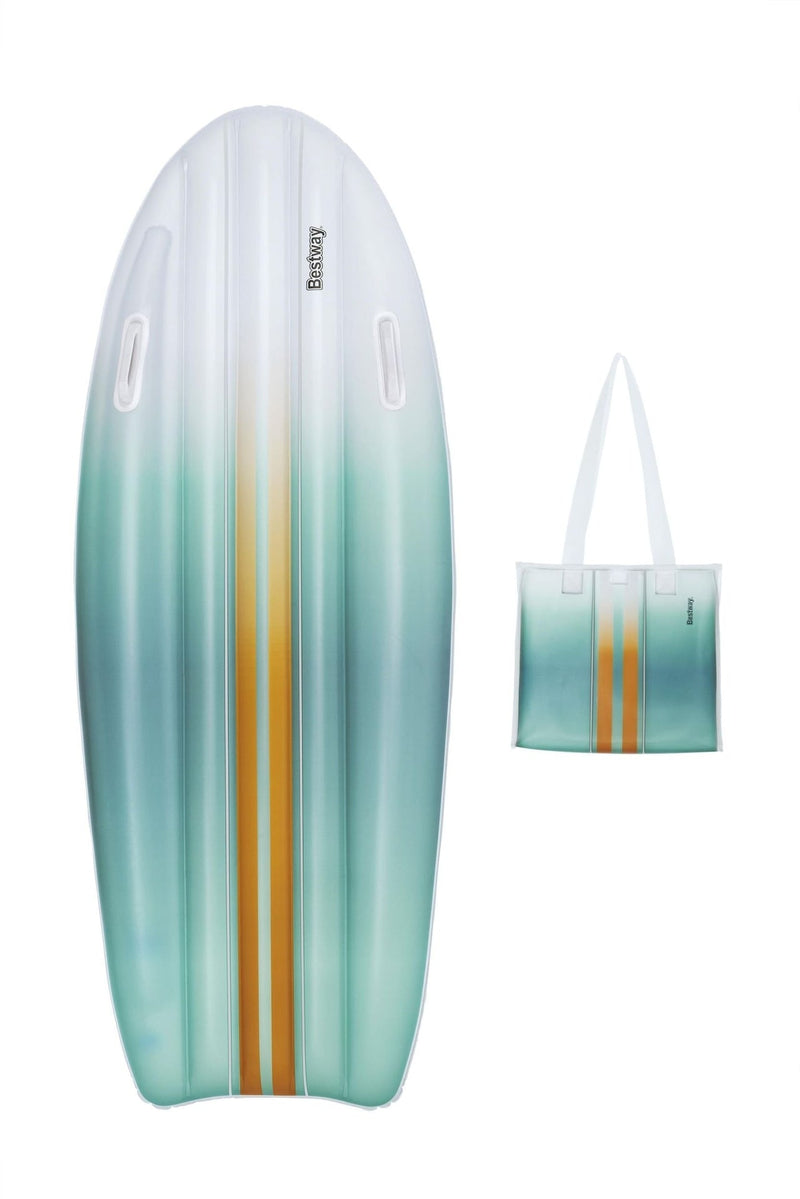 Tahiti Cyan Beach Tote & Matching Inflatable Float Set, 13-in Y5519