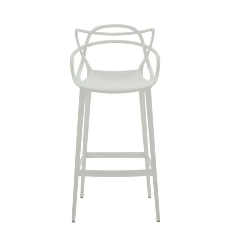 White Molded Polypropylene Keeper Stool N5497