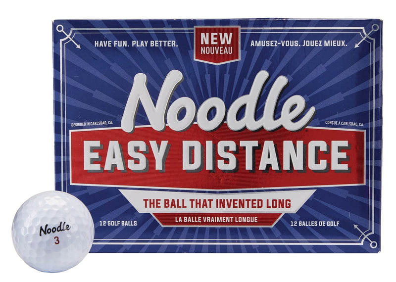 Noodle Easy Distance Golf Balls, White, 12-pk E5122