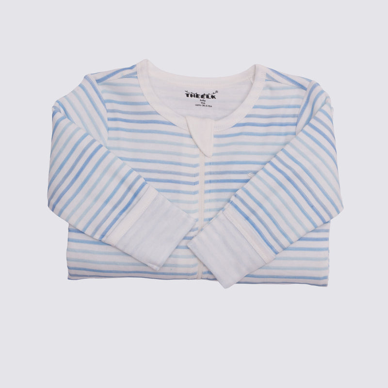 Whale/Stripe Premium Organic Cotton Sleep and Grow Zippy, 2-pk, Various Sizes T6055