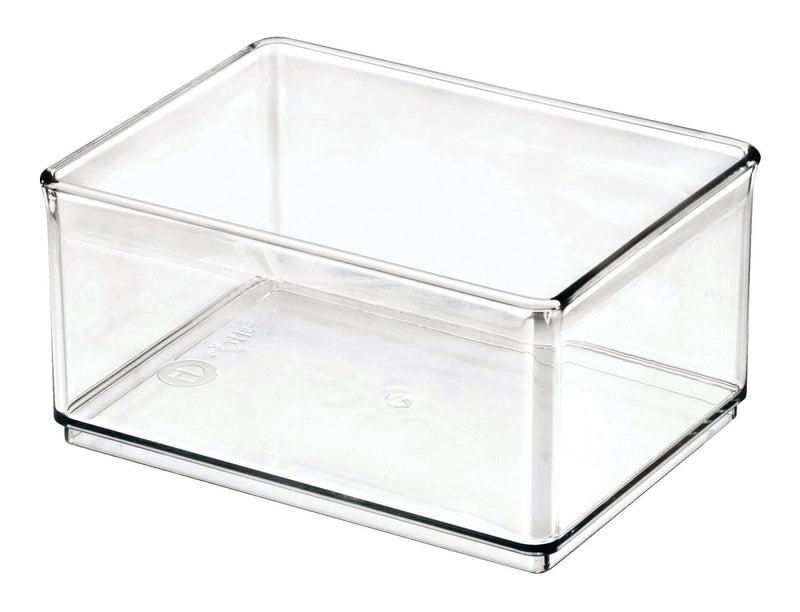 Clear Stackable Medium Shallow Organizing Storage Bin, 1.2-L V3962