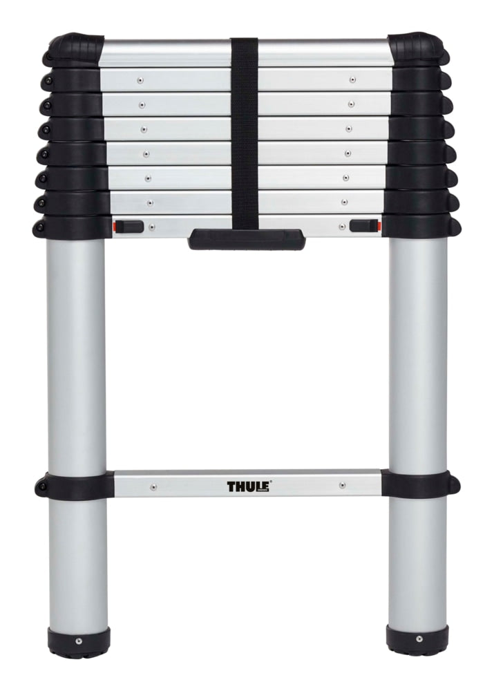 Van Ladder, Extendable with Storage Bag, Silver, 8.5-ft D6789