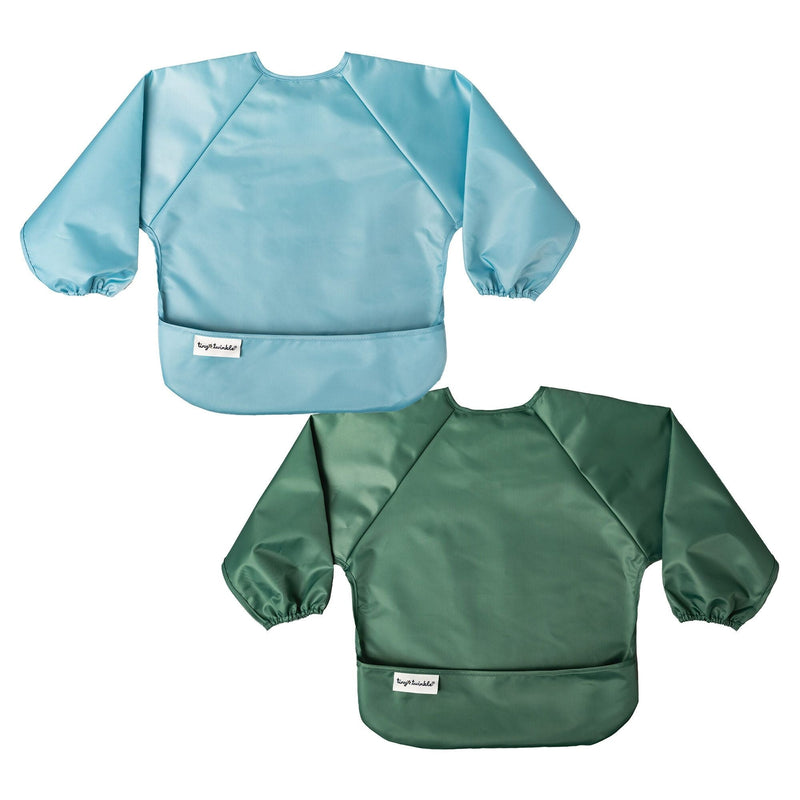 Mess-Proof Apron Bibs, Slate/Olive, 2-pk N1317