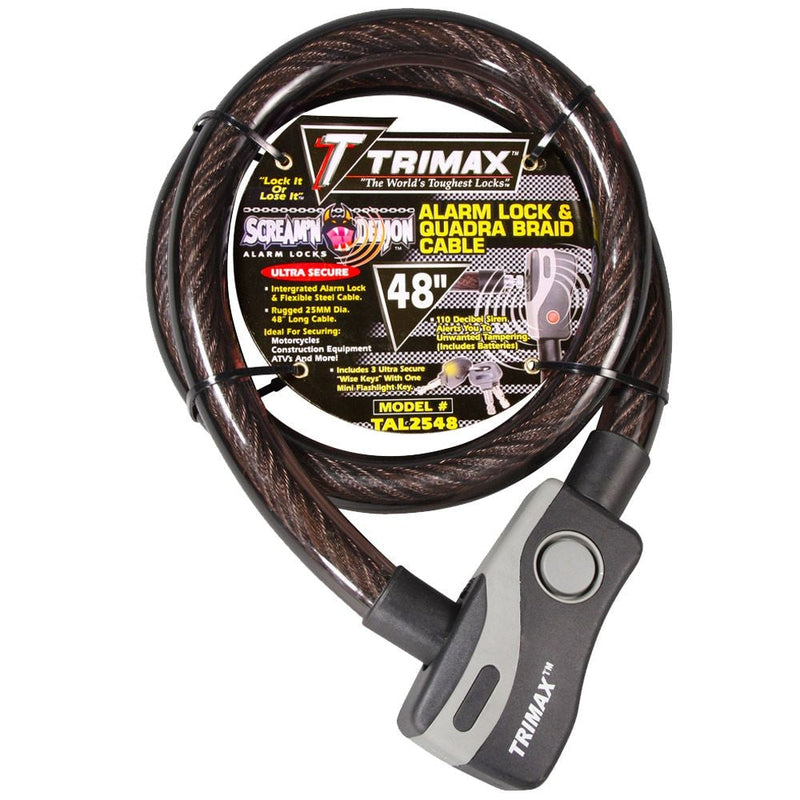 48-in Alarmed Lock Chain with Quadra Braid Cable U1604