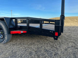 83-in x 16-ft Tandem Axle Utility Trailer, Black