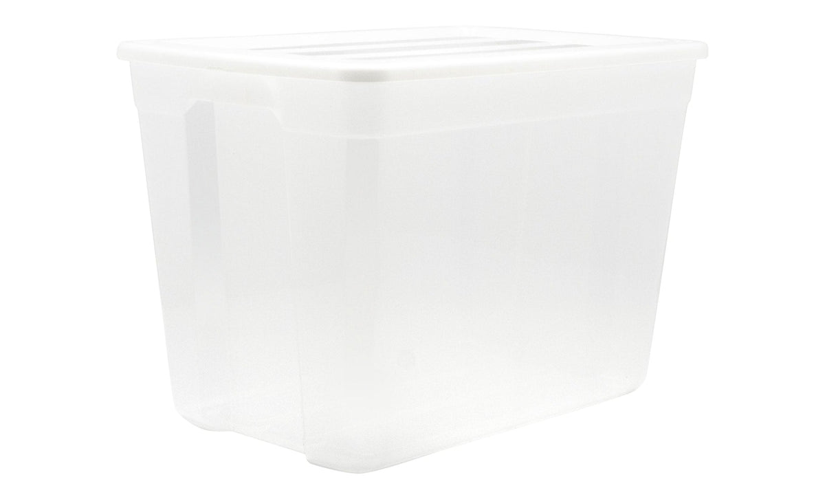 Clear Tote, 72-L, 2-pk