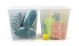 Clear Tote, 72-L, 2-pk