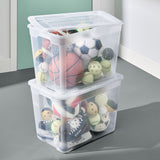 Clear Tote, 72-L, 2-pk
