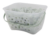 Plastic Clothespins with Caddy, 100-pk, 1.1-in x 0.5-in