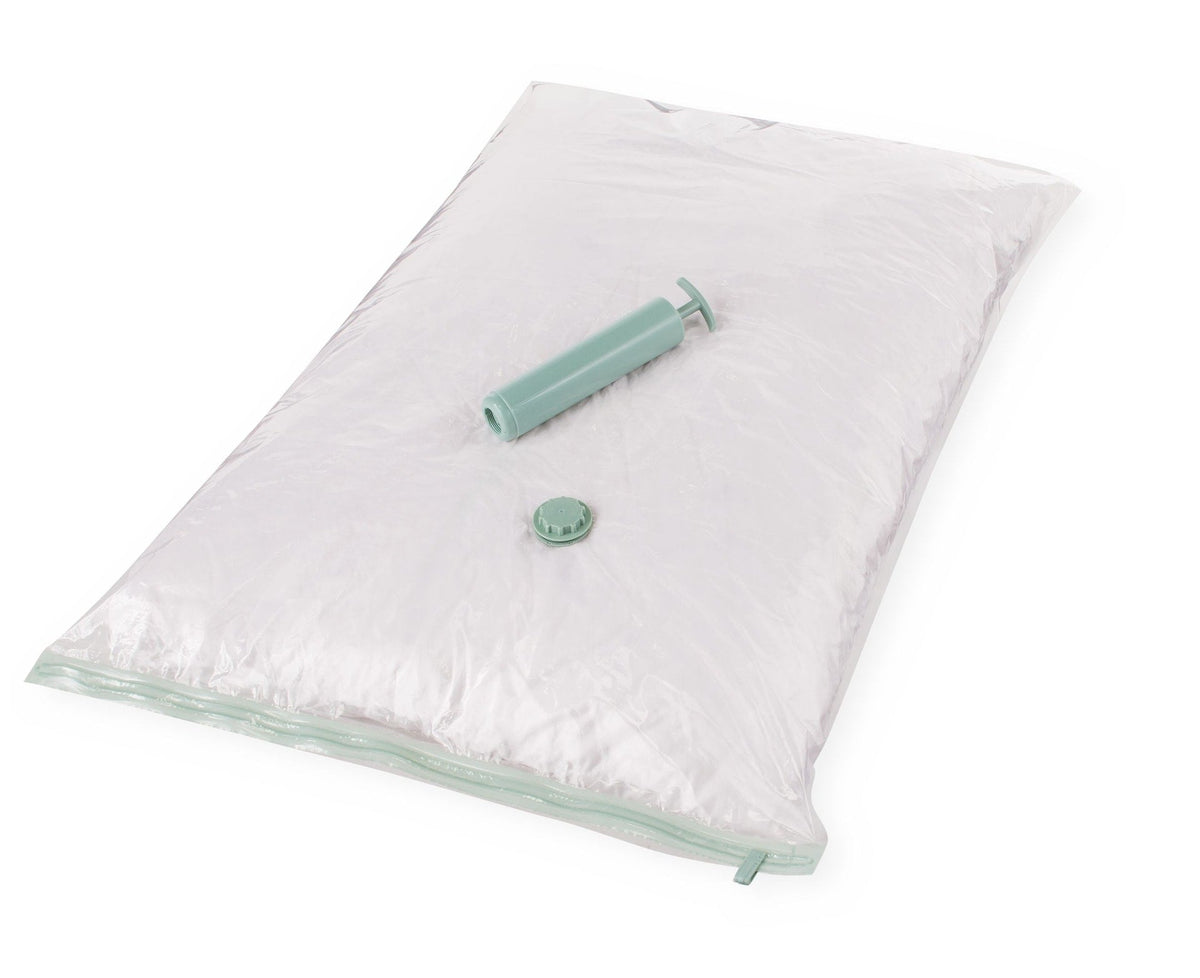 Reusable Vacuum Seal Storage Bag with Pump, Large, 6-pk