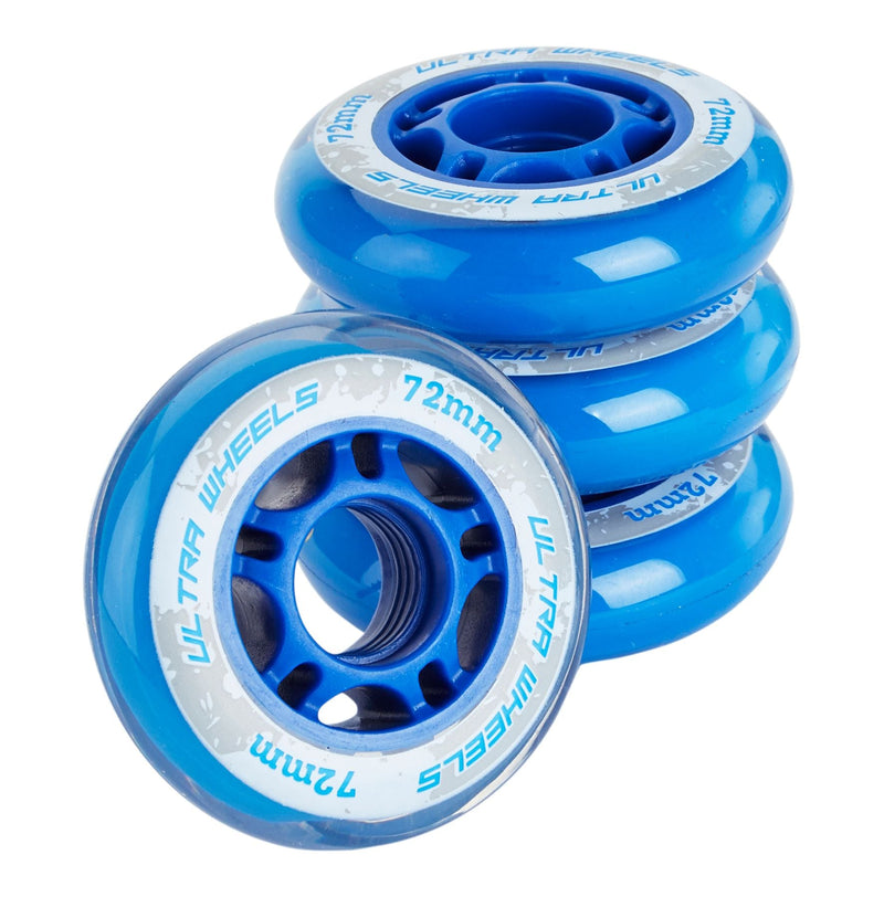 Replacement Inline Skate Wheels, Blue, 4-pk, Assorted Sizes G5138