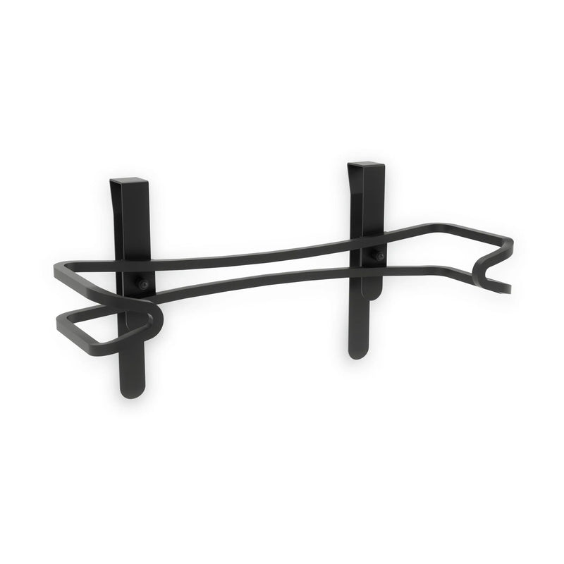 Squire Under Cabinet/Wall Mount Metal Paper Towel Holder with Mounting Hardware, Black L3568