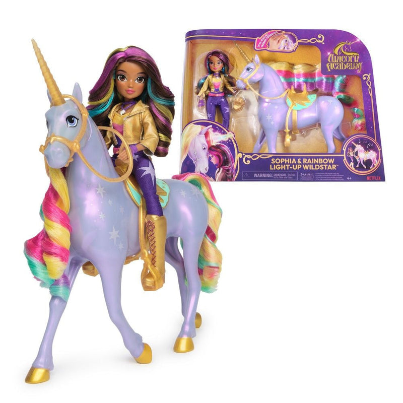 Sophia & Interactive Rainbow Light-up Wildstar Unicorn Toy, Ages 4+ L8034