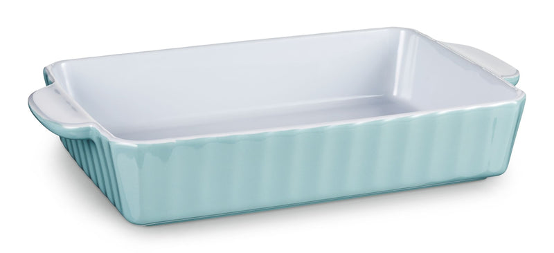 Large Rectangular Ceramic Baking Dish, Blue X6867