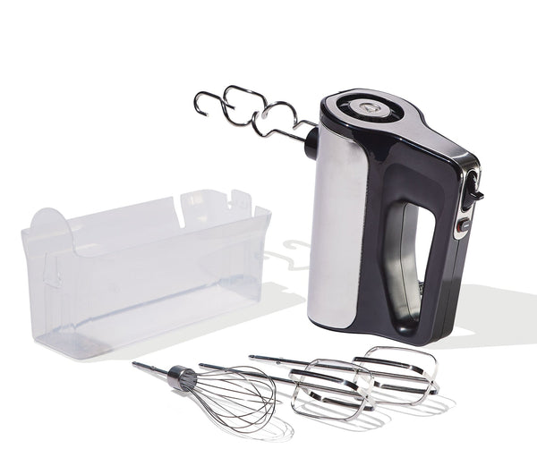 Variable Speed Hand Mixer with Storage Case, Includes Attachments, Black R0528