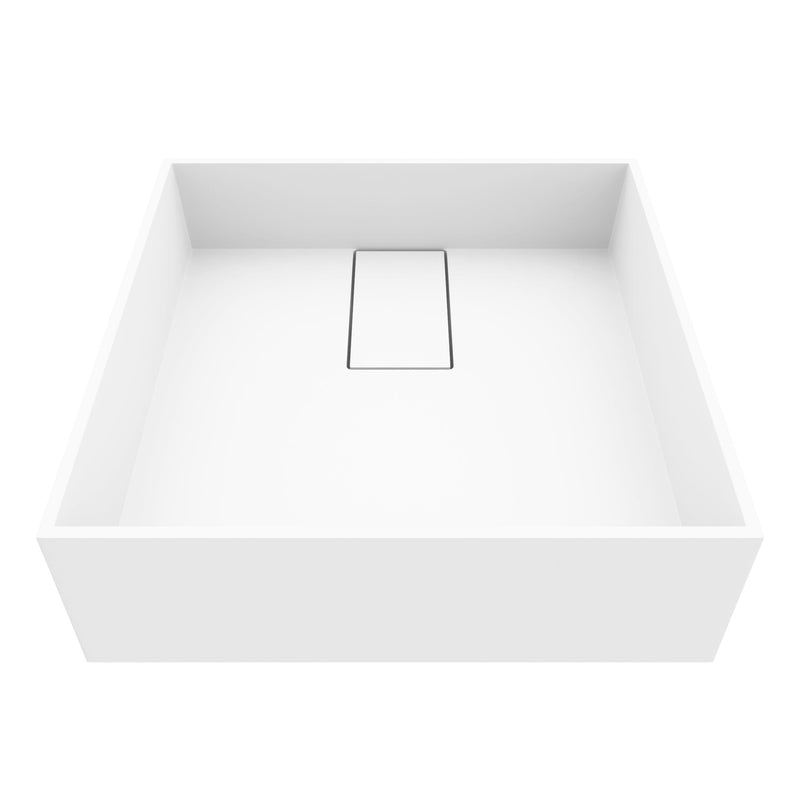 Bryant 15x15-in Deep White Bathroom Sink/Basin with Square Vessel C6187