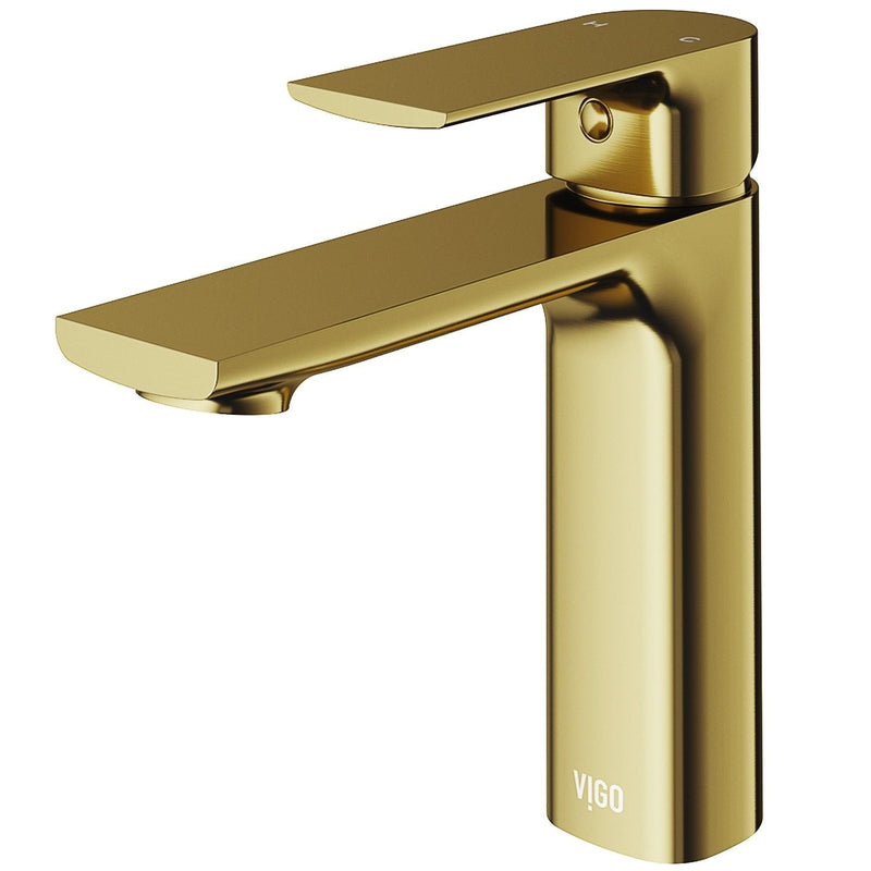 Davidson Single Handle Single Hole Bathroom Sink Faucet, WaterSense Certified, Matte Gold G3127