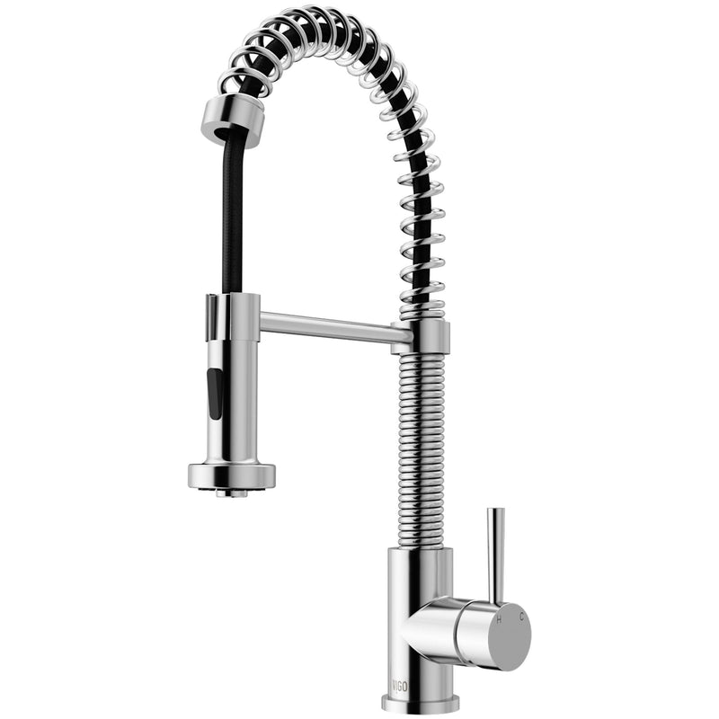 Edison Single Handle Pull Down Kitchen Faucet, Chrome R6580
