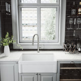 Greenwich Single Handle Pull Down Sprayer Kitchen Faucet with Deck Plate, Stainless Steel