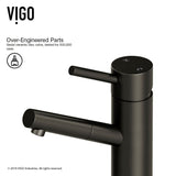 Single Handle Single Hole Bathroom Sink Faucet, Matte Black