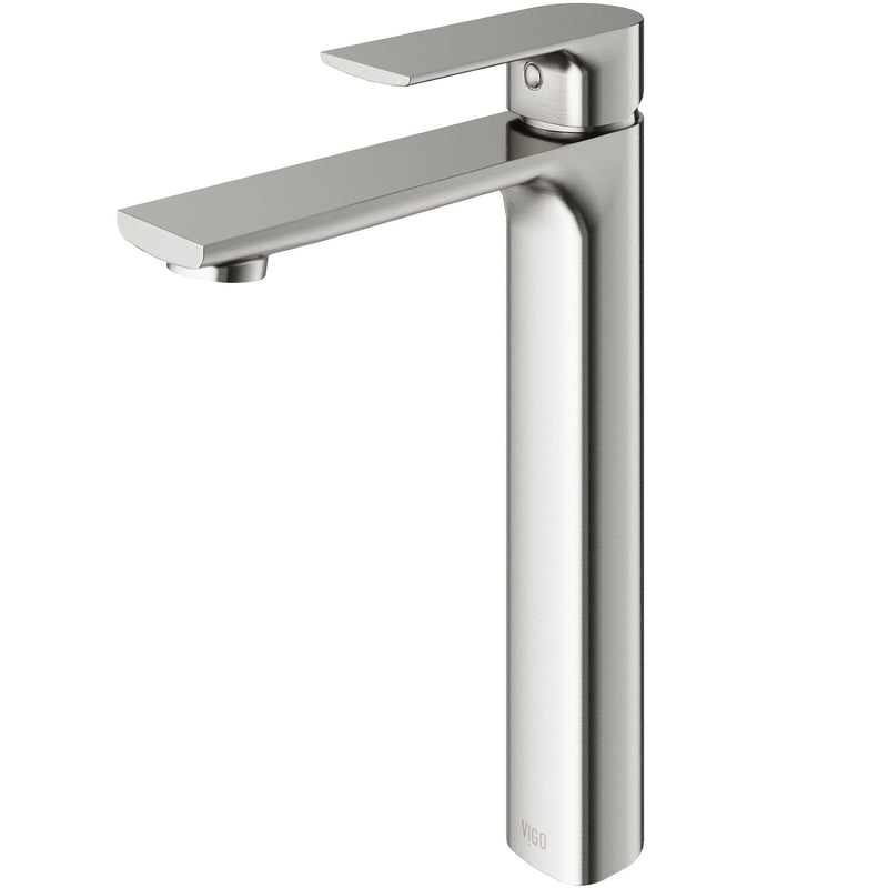 Norfolk Single Handle Vessel Bathroom Sink Faucet, WaterSense Certified, Brushed Nickel S5257