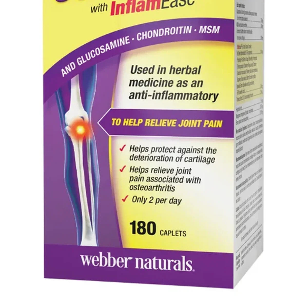 webber naturals Osteo Joint Ease, 180 caplets