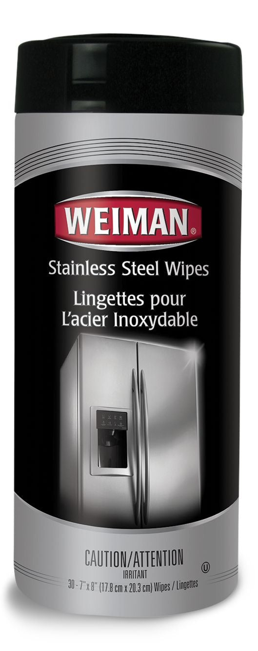 Stainless Steel Cleaning and Protectant Wipes, 30 Wipes U0784