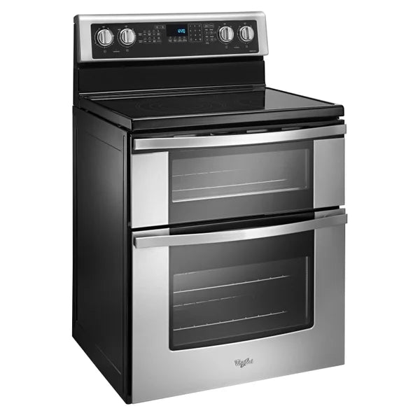 Whirlpool 30 in 6.7 cu ft. Stainless Steel Electric Double Oven Range with True European Convection V0433