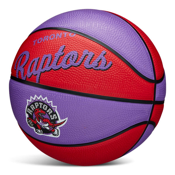 Kids' Mini Outdoor Basketball, Size 3 (22.5-in), Purple/Red Y3813
