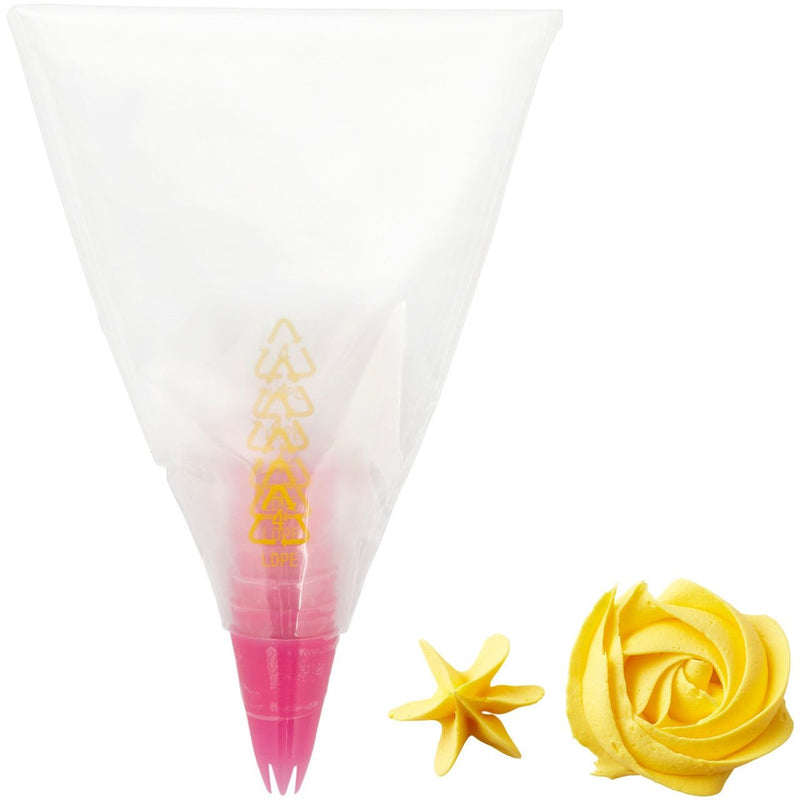Disposable Piping Decorating Bag Tip Fuse, Clear, 6-pk, for Baking/Cake Decoration H9456